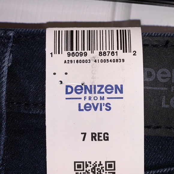 Levi’s Denizen boys dark blue loose jeans, size 7 Reg - Picture 4 of 12